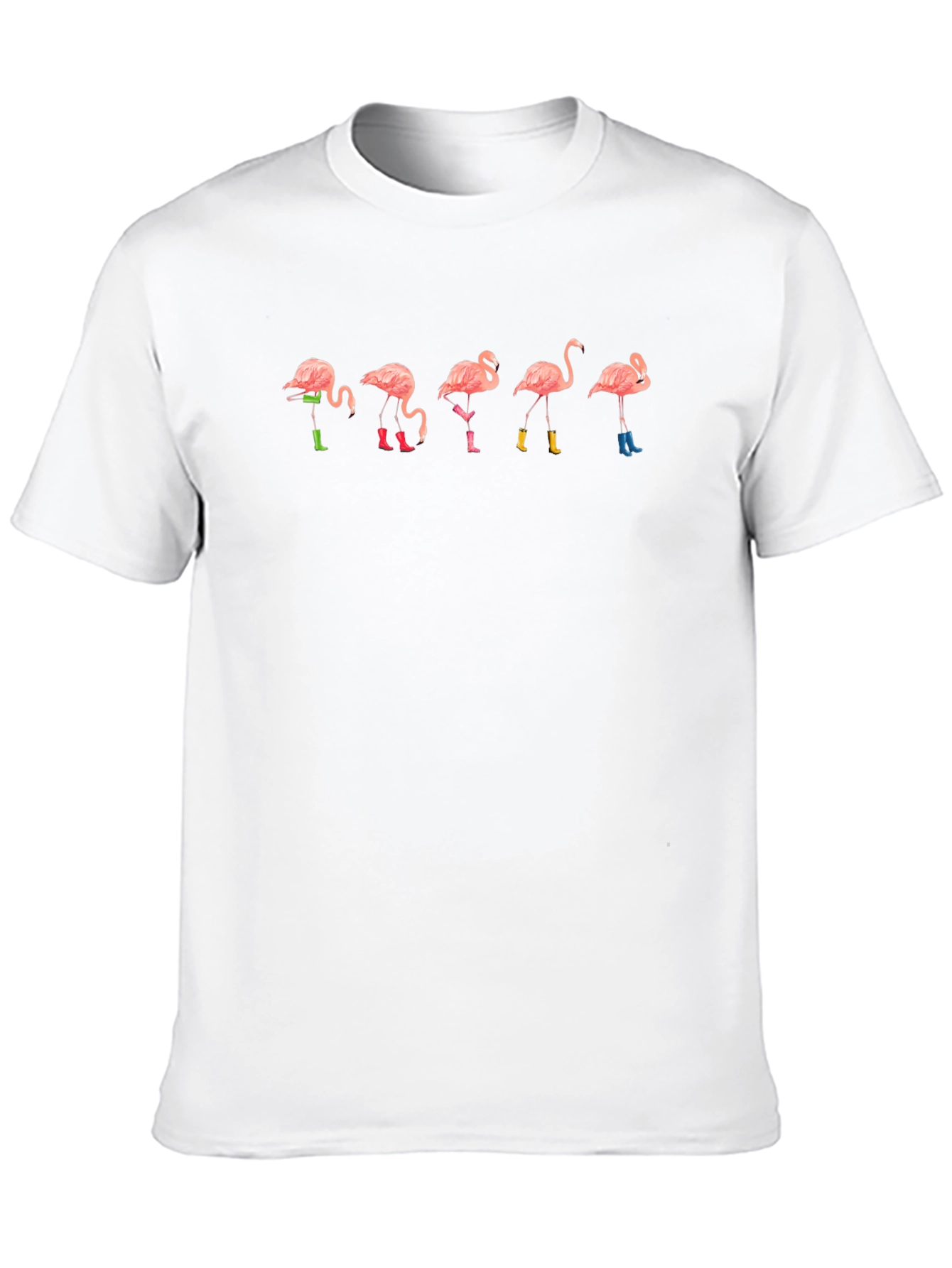 Flamingo Rain Boot T-Shirt