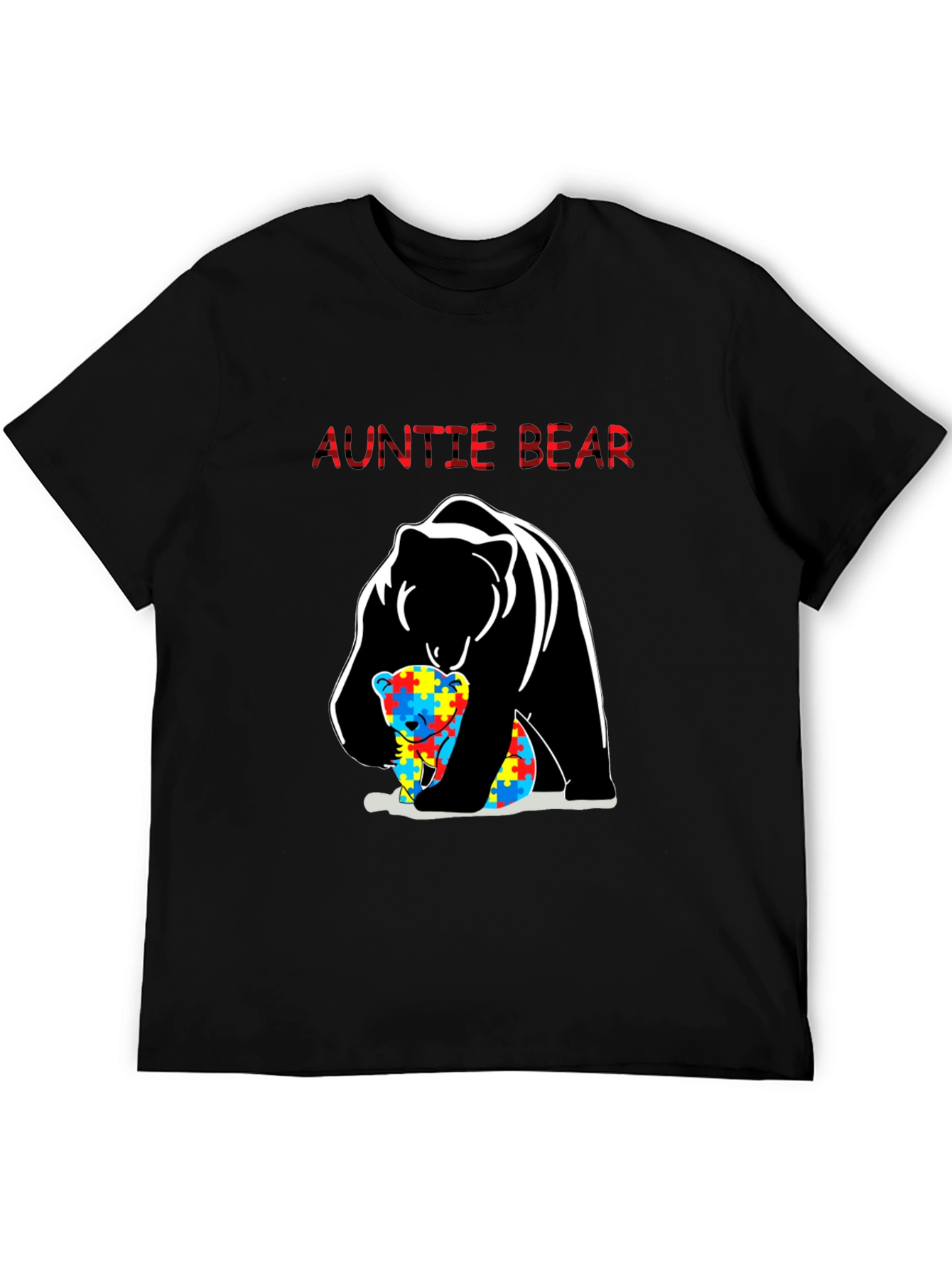 Auntie Bear Autism Awareness T-Shirt