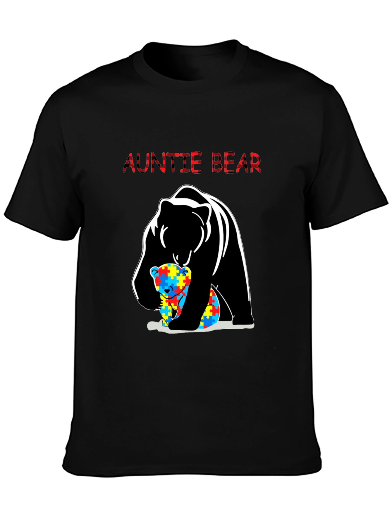 Auntie Bear Autism Awareness T-Shirt
