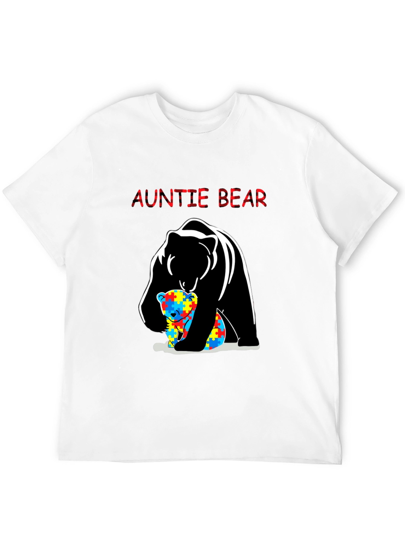 Auntie Bear Autism Awareness T-Shirt