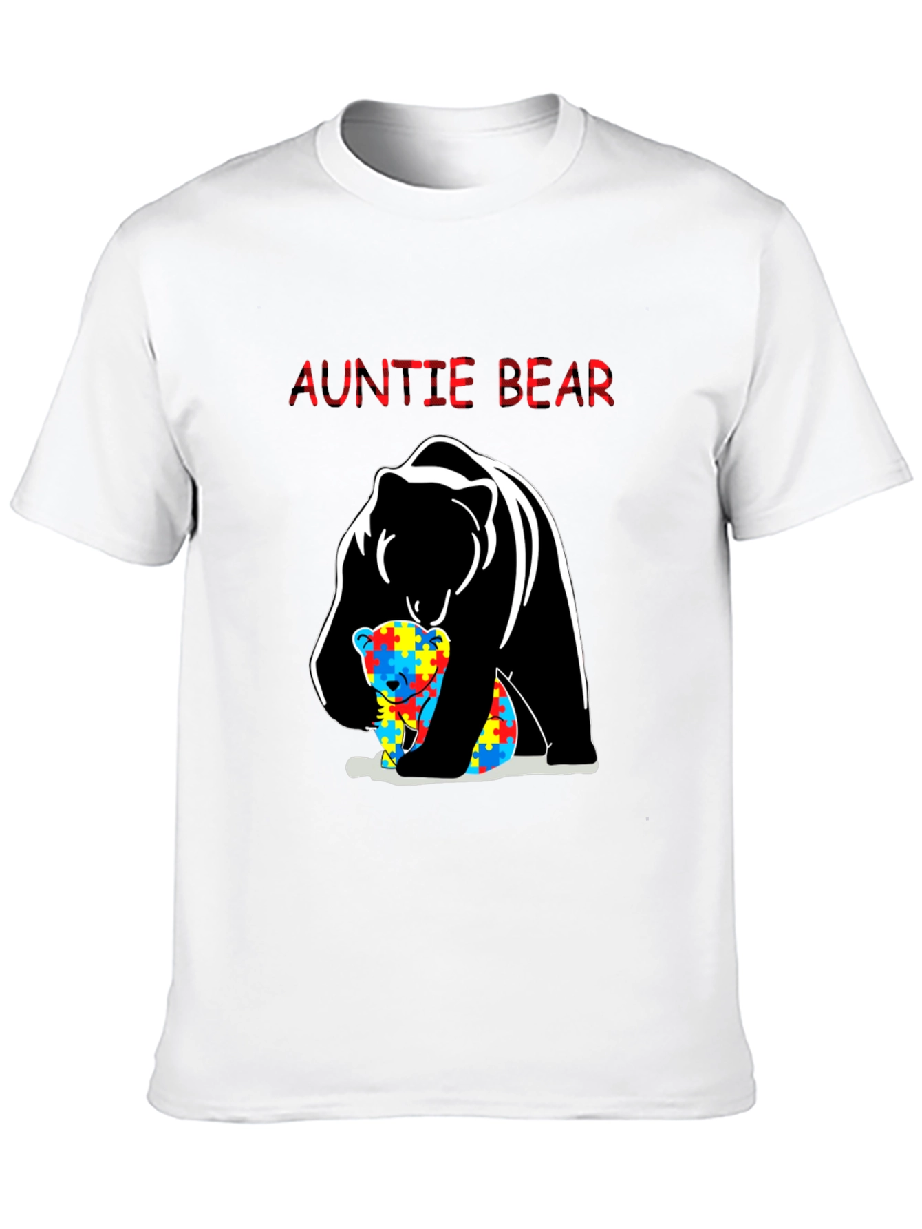 Auntie Bear Autism Awareness T-Shirt