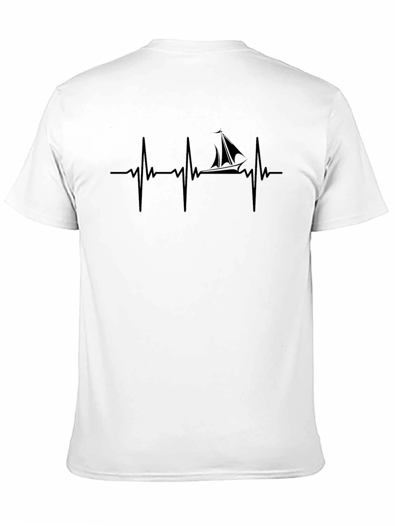 Sailboat Heartbeat T-Shirt - Nautical Passion