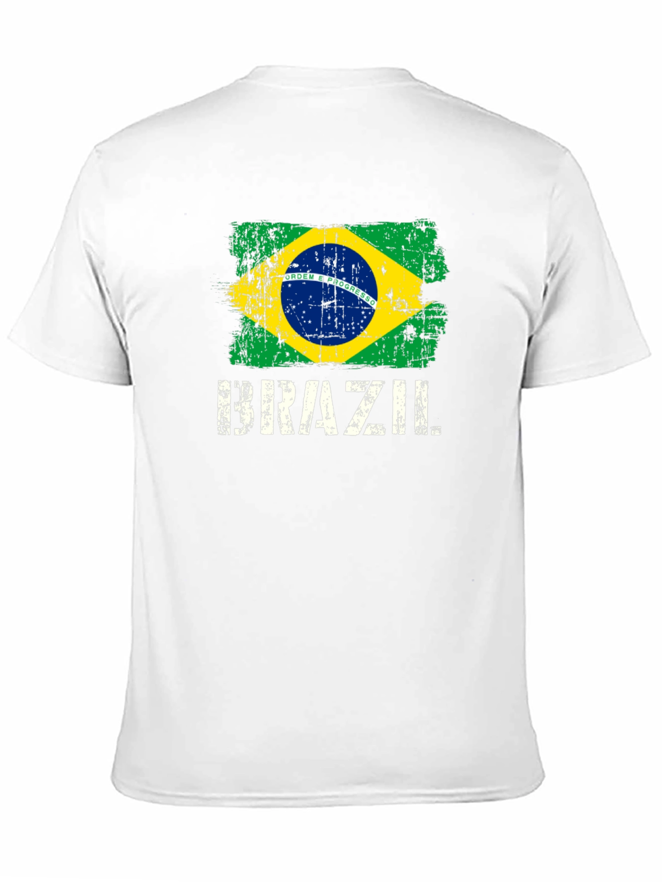 Brazil Flag T-Shirt - Distressed Graphic Tee