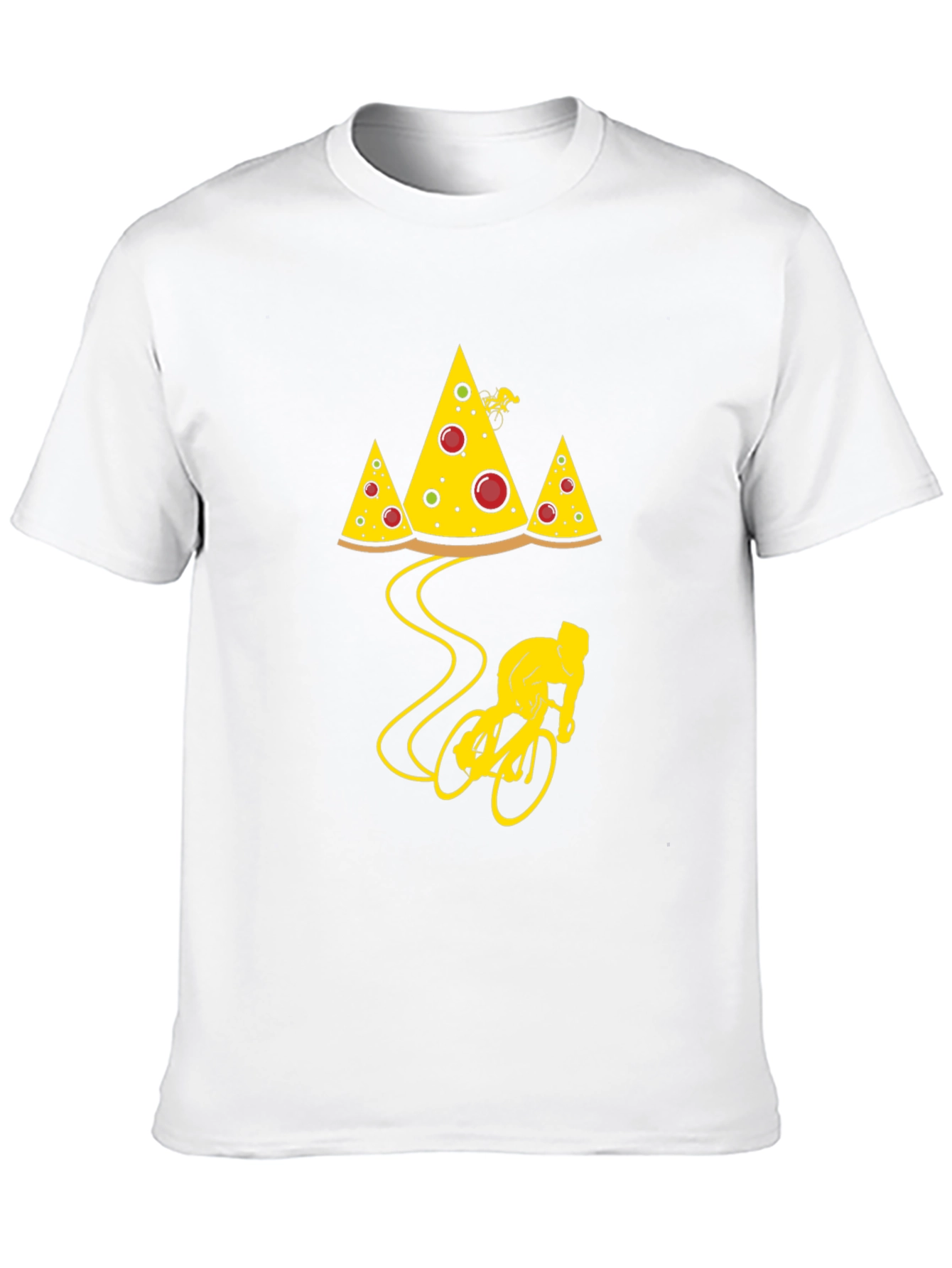 Pizza Mountain Biker T-Shirt