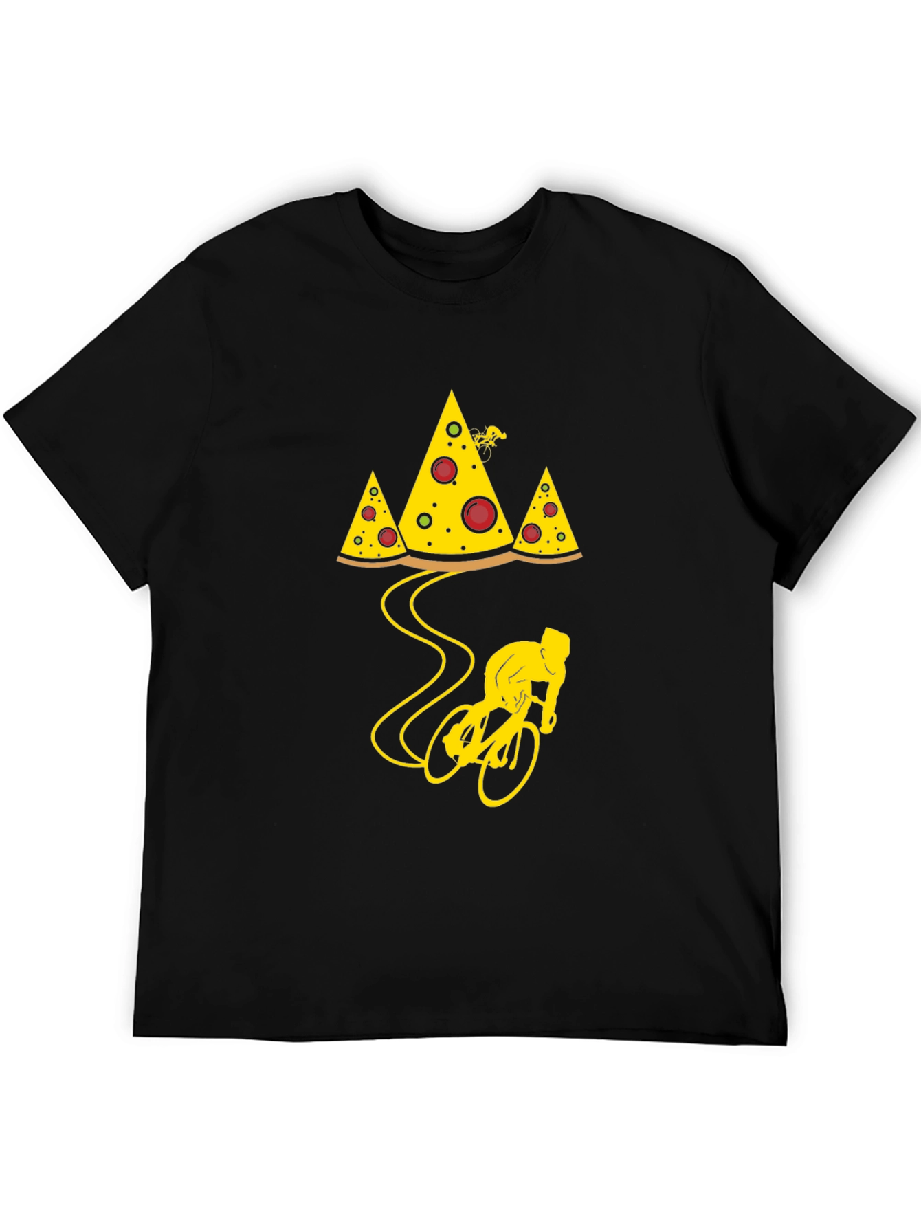 Pizza Mountain Biker T-Shirt