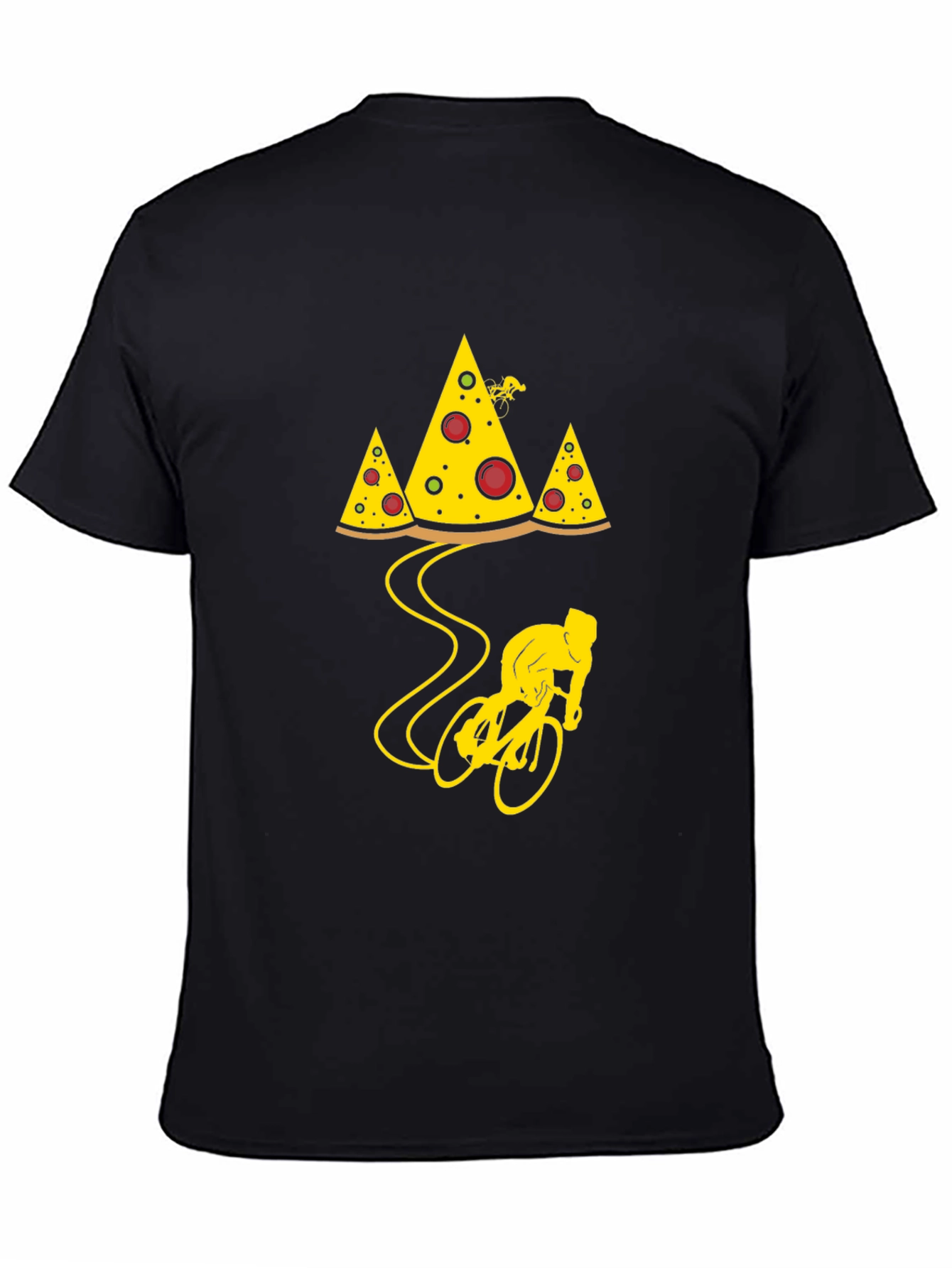 Pizza Mountain Biker T-Shirt