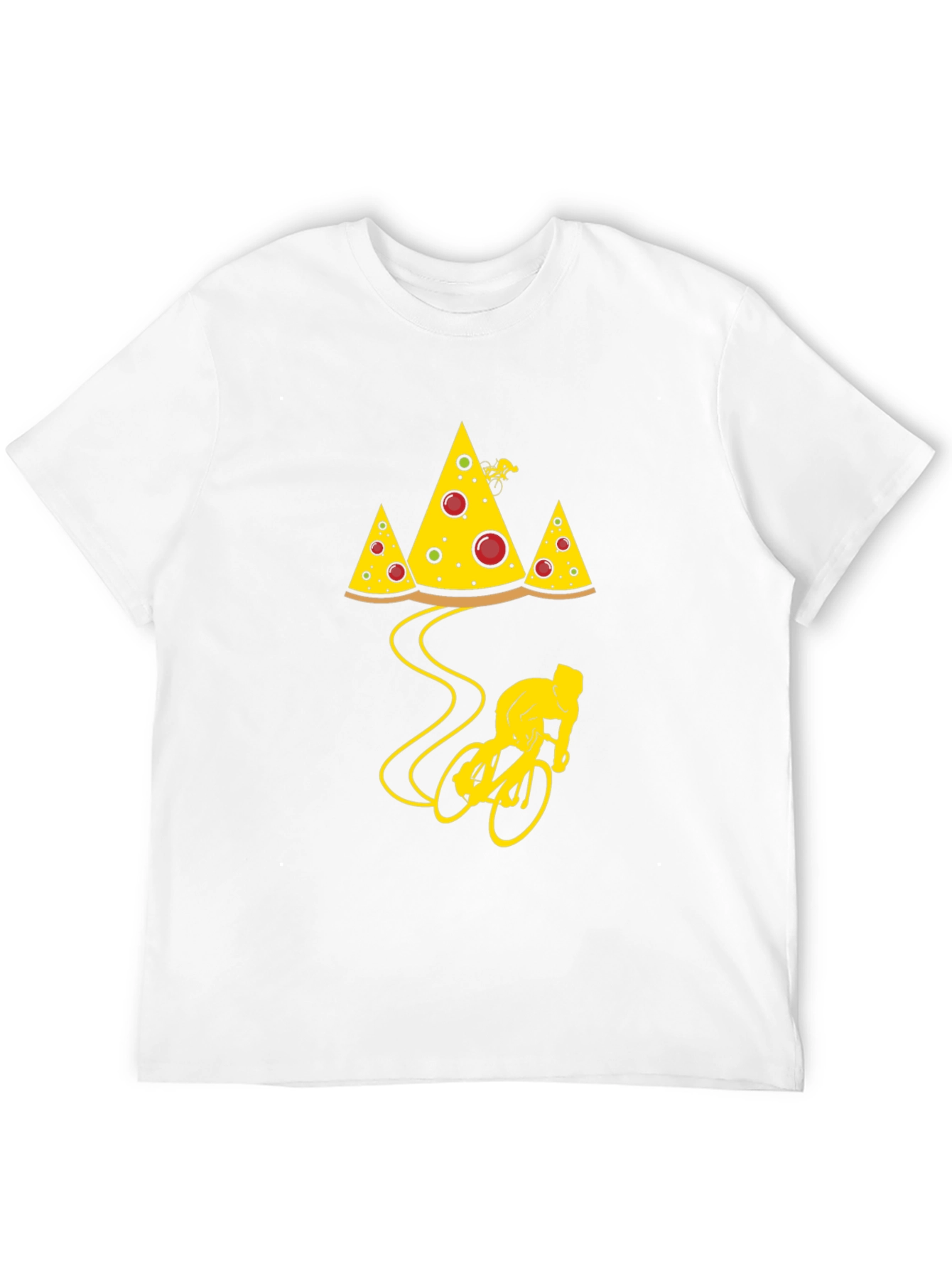Pizza Mountain Biker T-Shirt