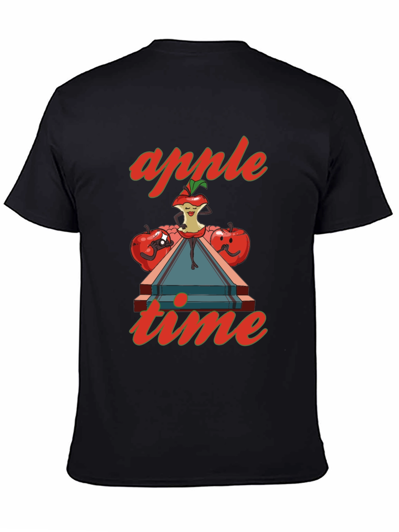 Apple Time Graphic T-Shirt - Fun & Quirky Design
