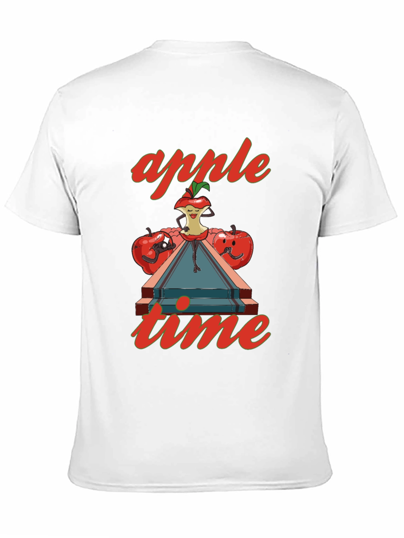 Apple Time Graphic T-Shirt - Fun & Quirky Design