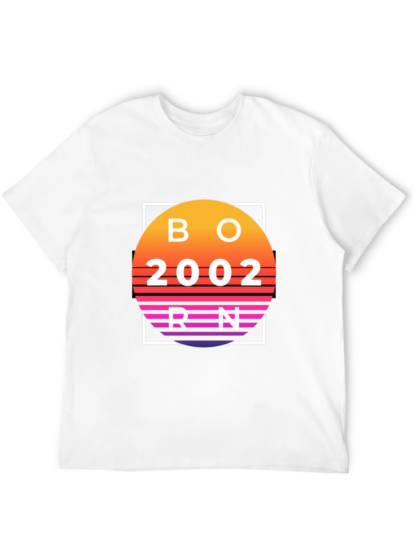 Born 2002 Sunset Graphic T-Shirt