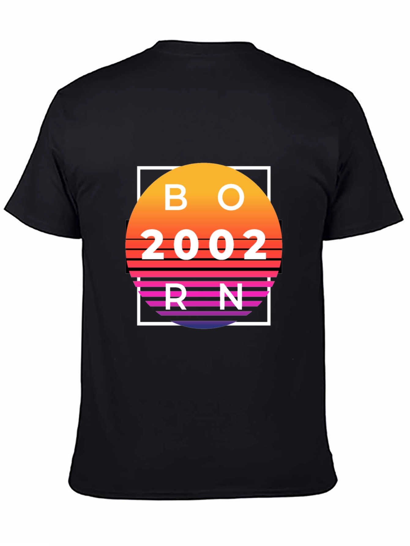 Born 2002 Sunset Graphic T-Shirt