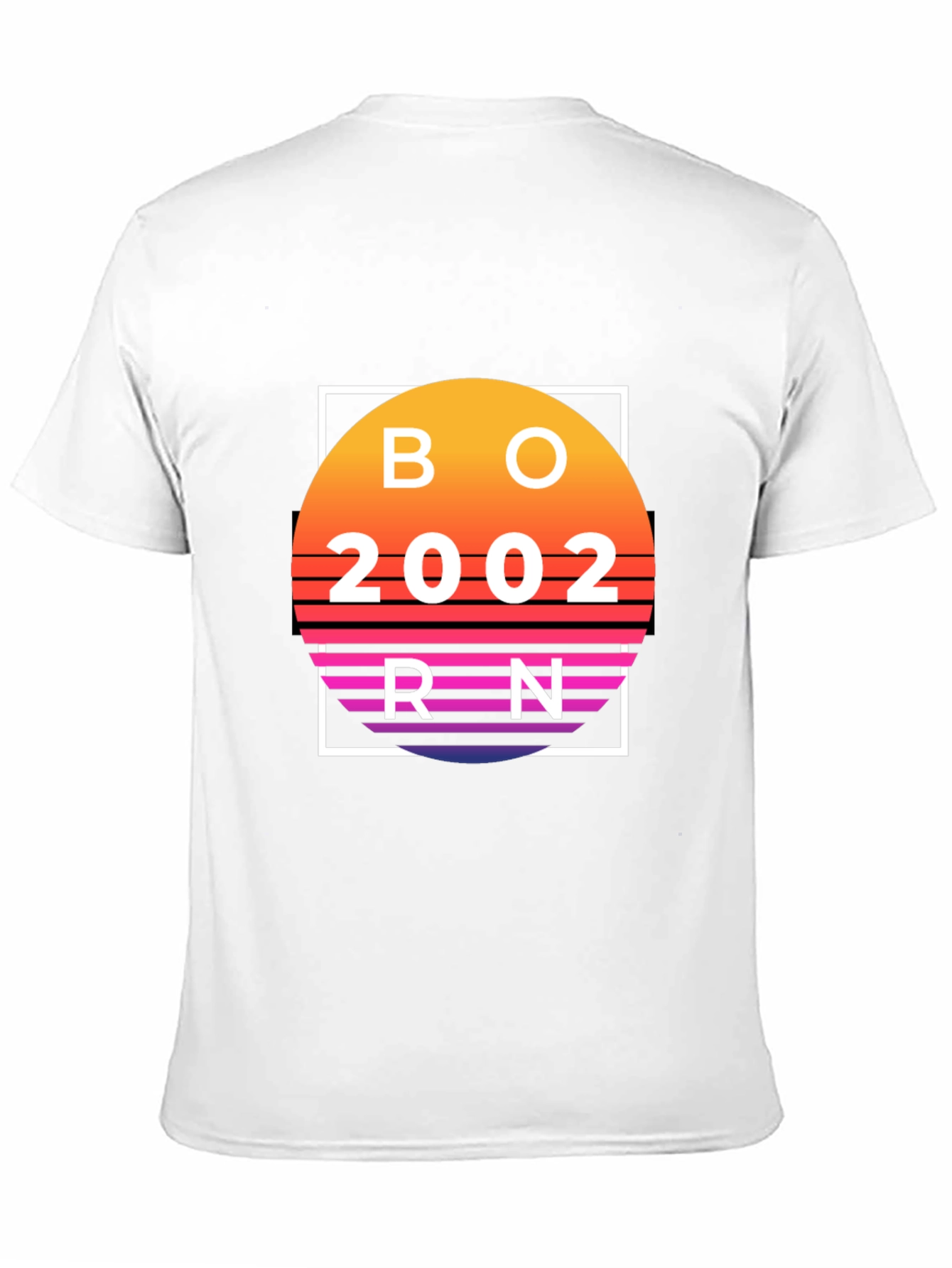 Born 2002 Sunset Graphic T-Shirt