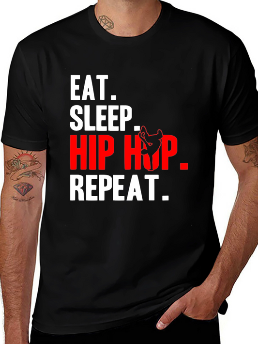 Eat Sleep Hip Hop Repeat Graphic Tee