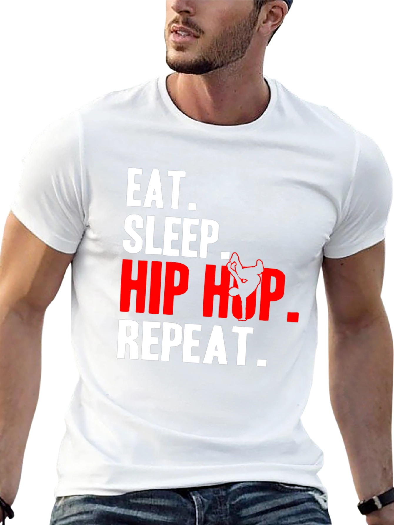 Eat Sleep Hip Hop Repeat Graphic Tee