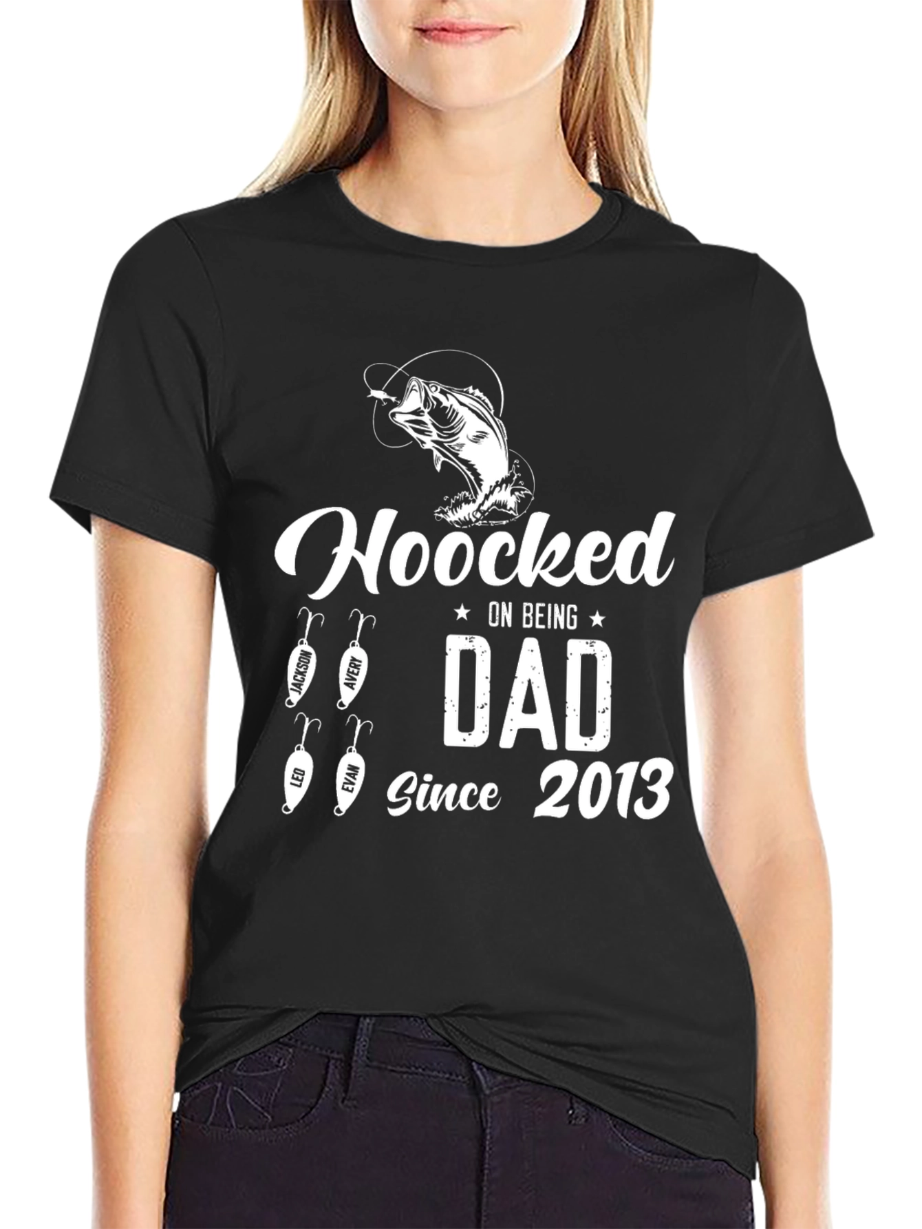 Hooked On Being Dad T-Shirt