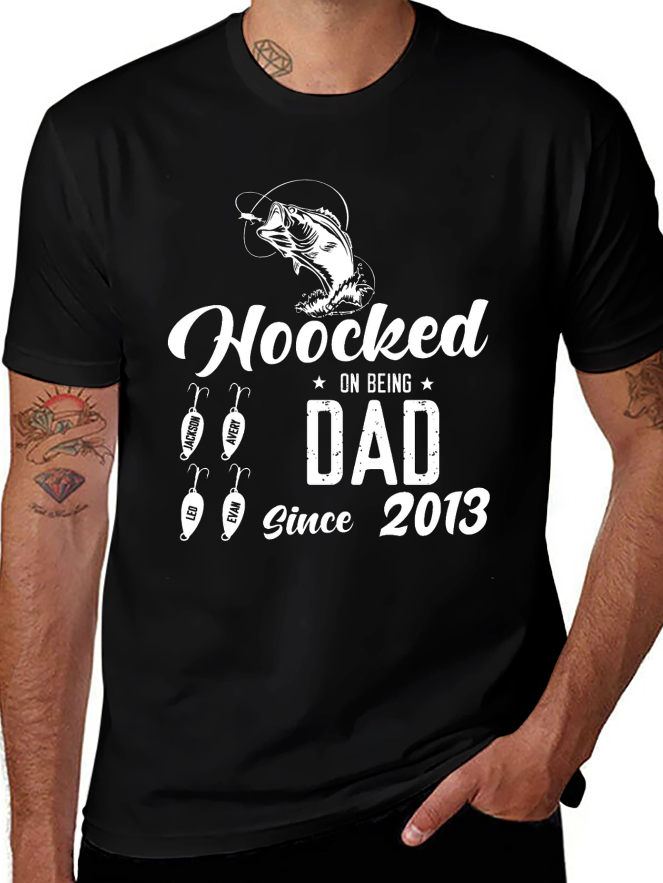 Hooked On Being Dad T-Shirt