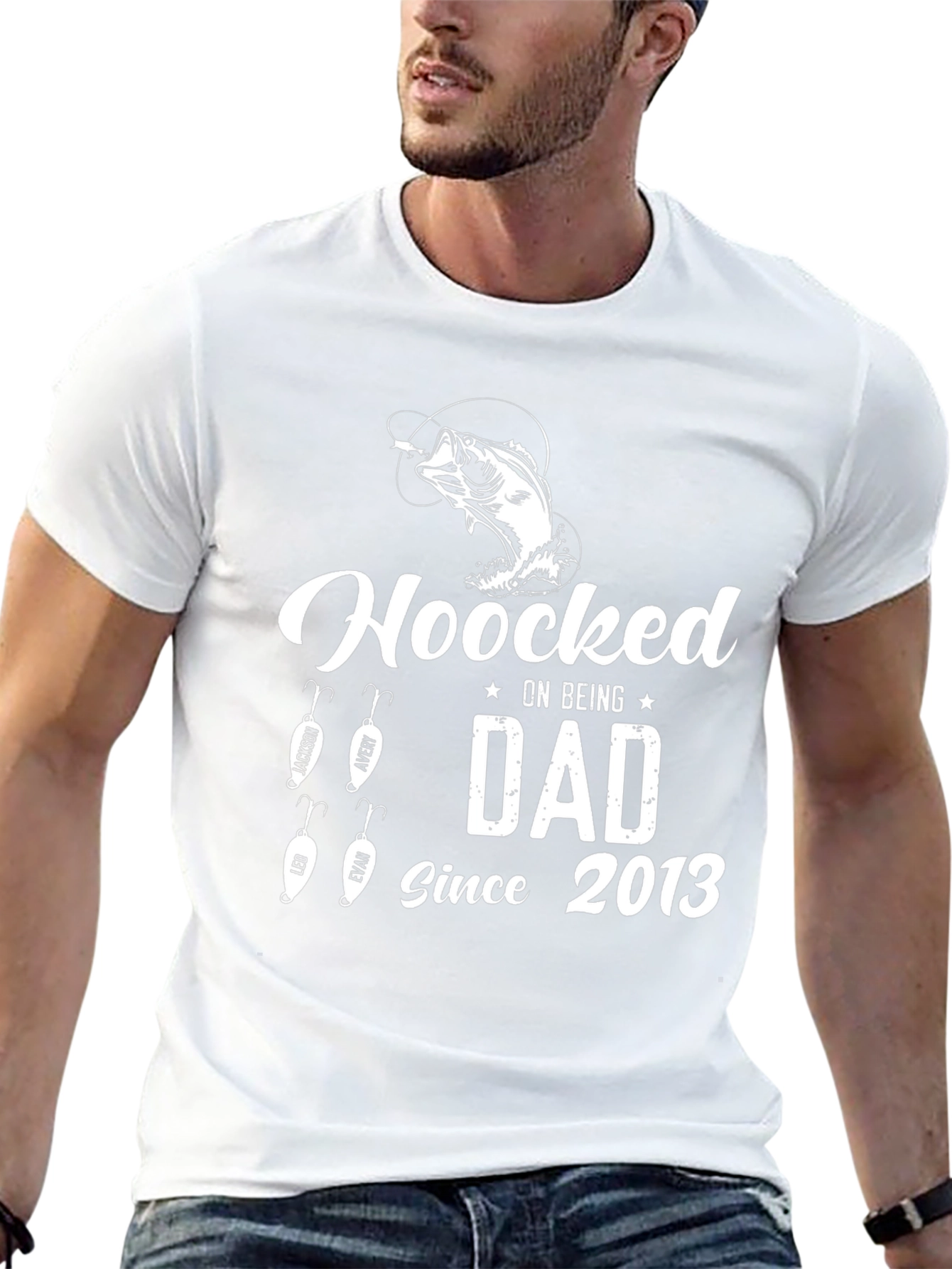Hooked On Being Dad T-Shirt