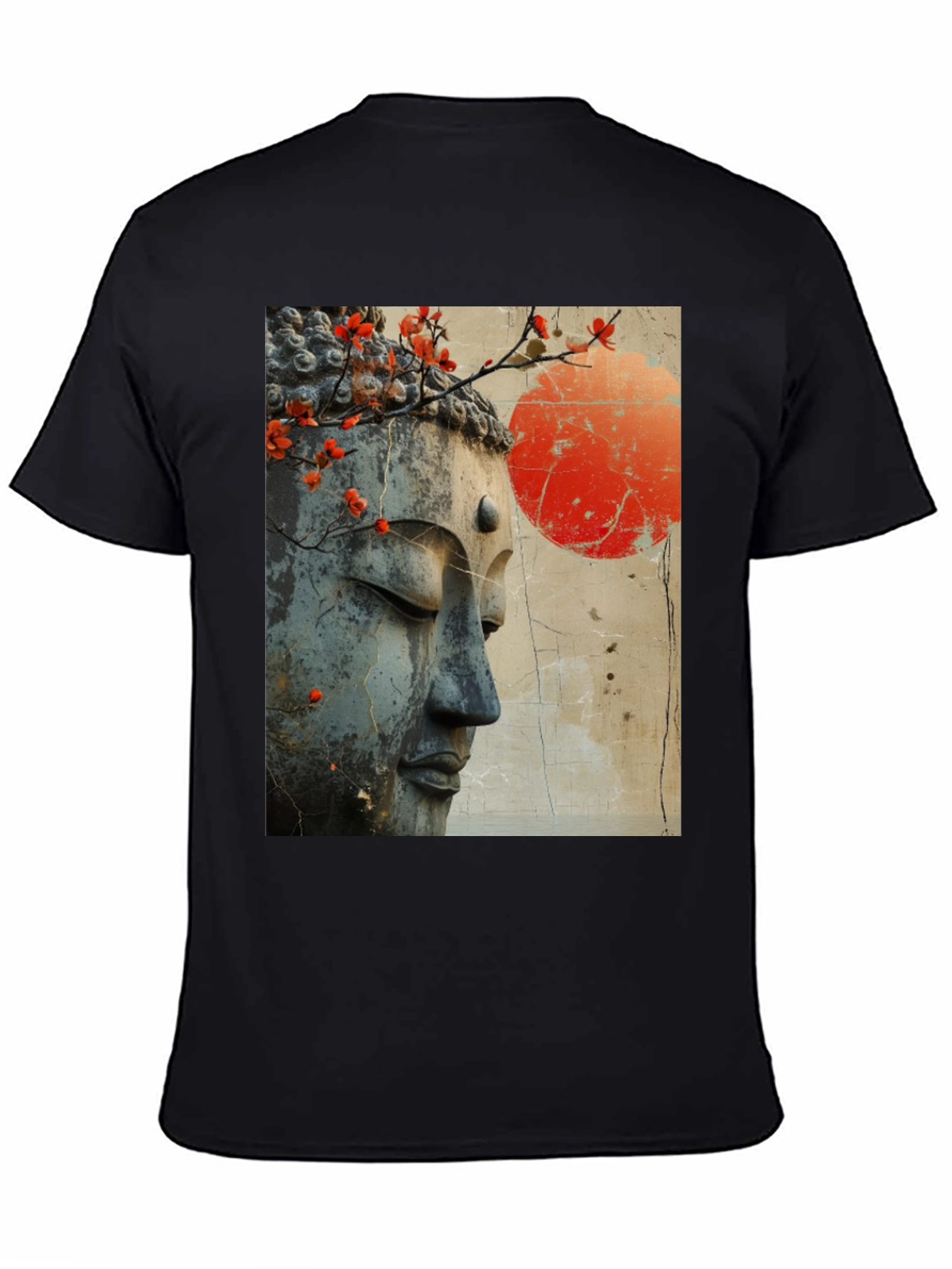 Buddha Blossom Graphic Tee - Peaceful Zen Style