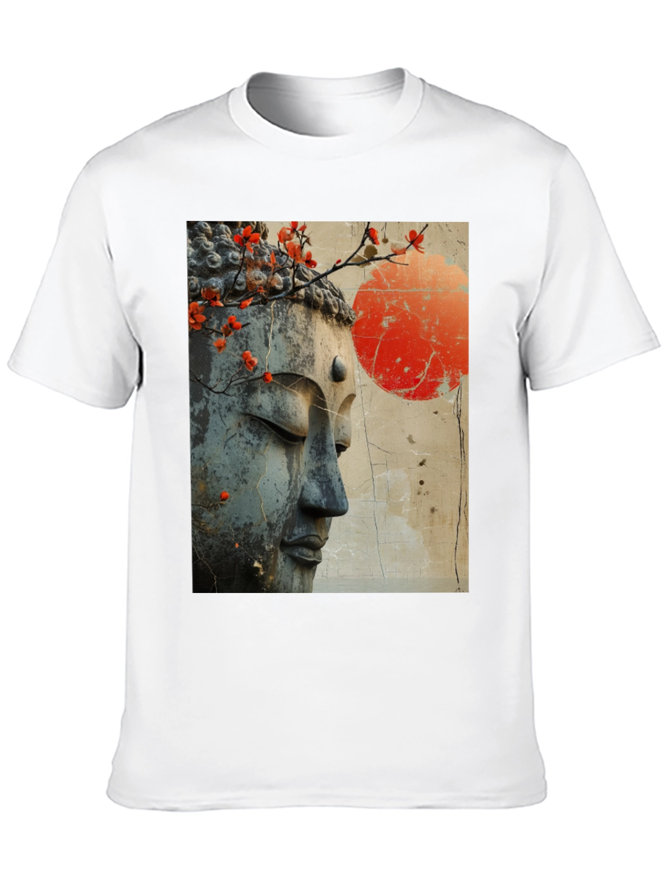 Buddha Blossom Graphic Tee - Peaceful Zen Style