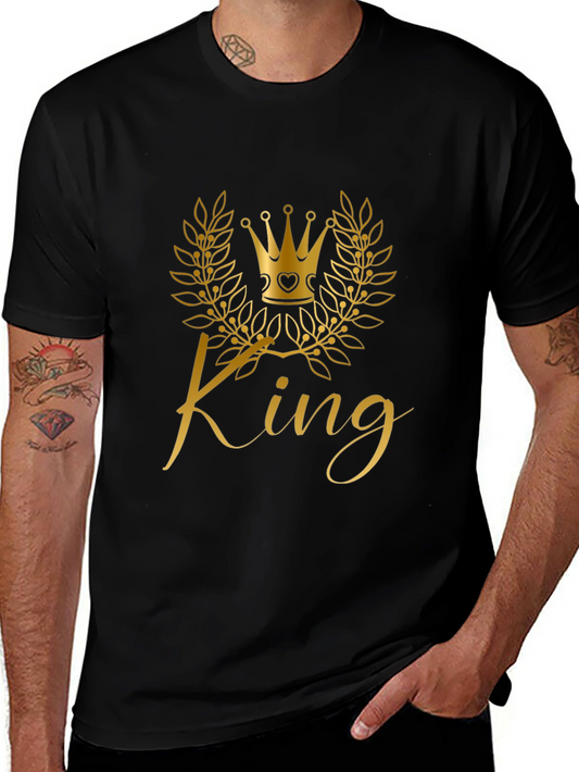King Crown Graphic Black T-Shirt
