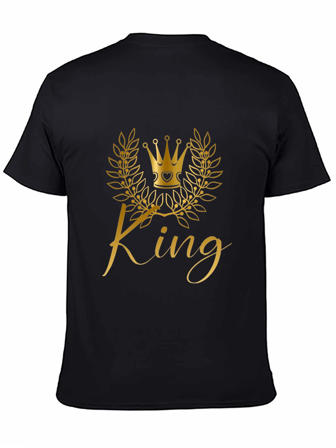 King Crown Graphic Black T-Shirt