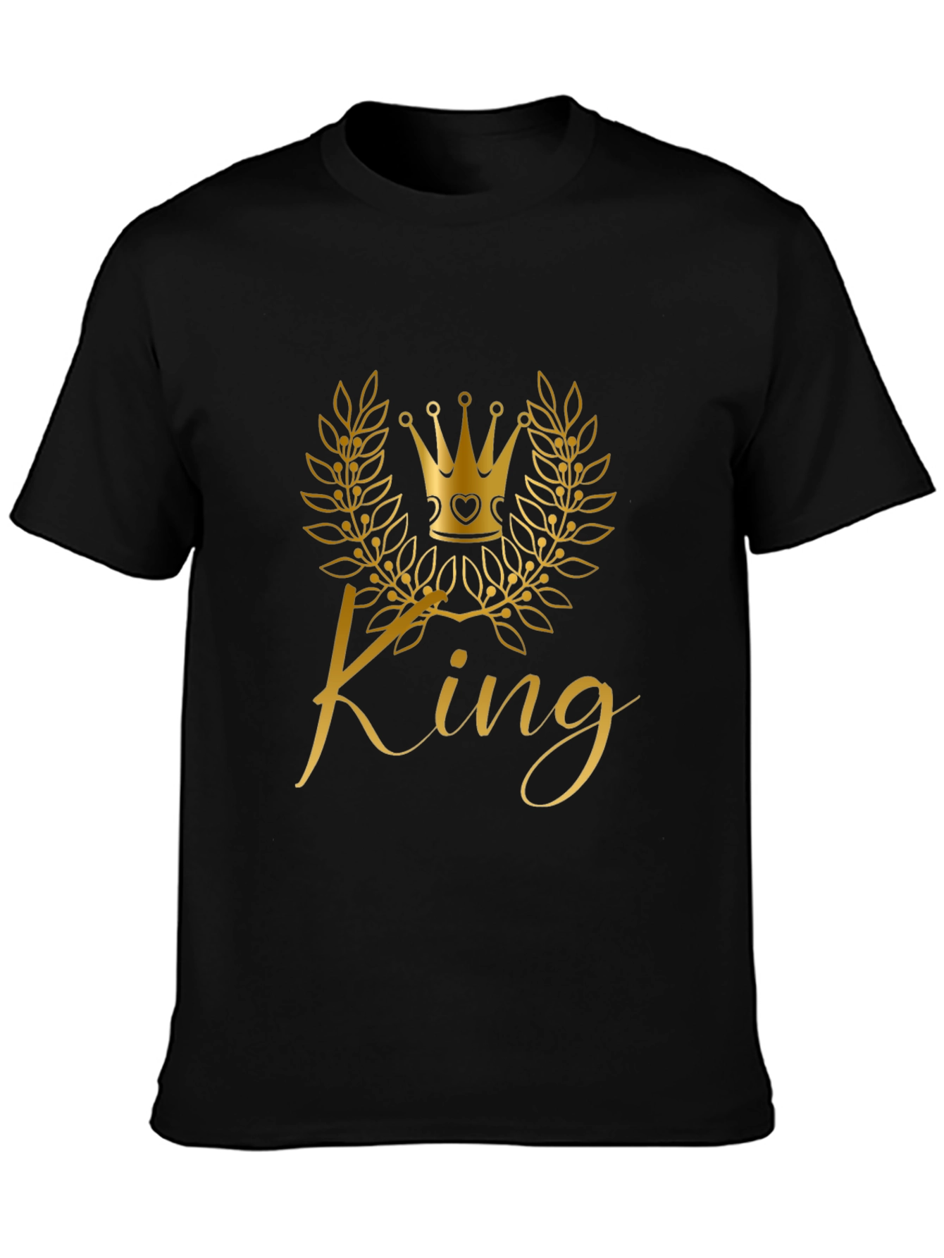 King Crown Graphic Black T-Shirt