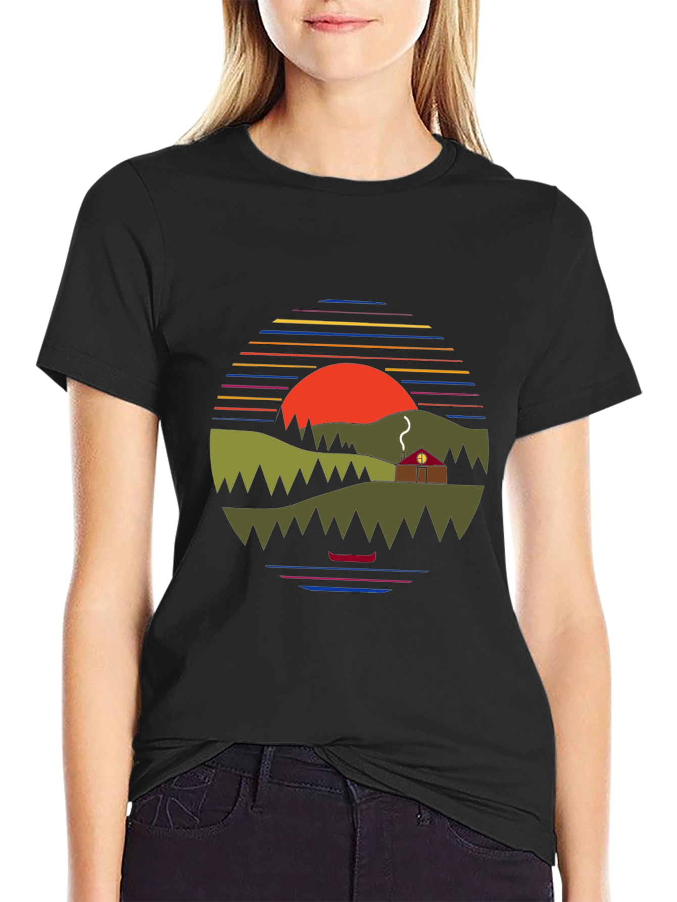 Nature Sunset Graphic Tee