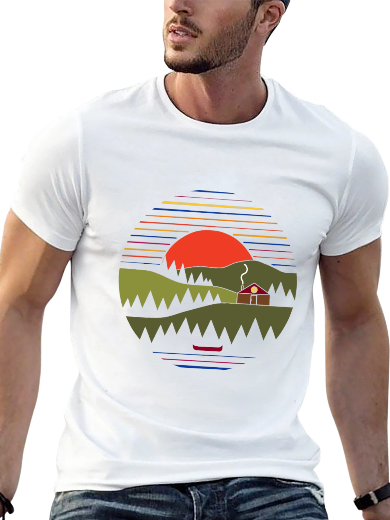 Nature Sunset Graphic Tee