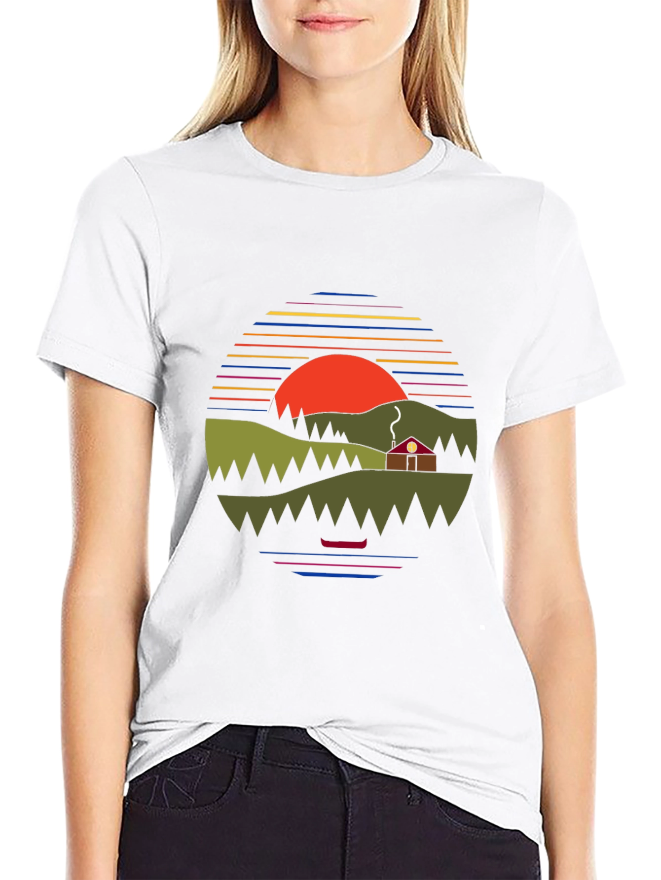 Nature Sunset Graphic Tee
