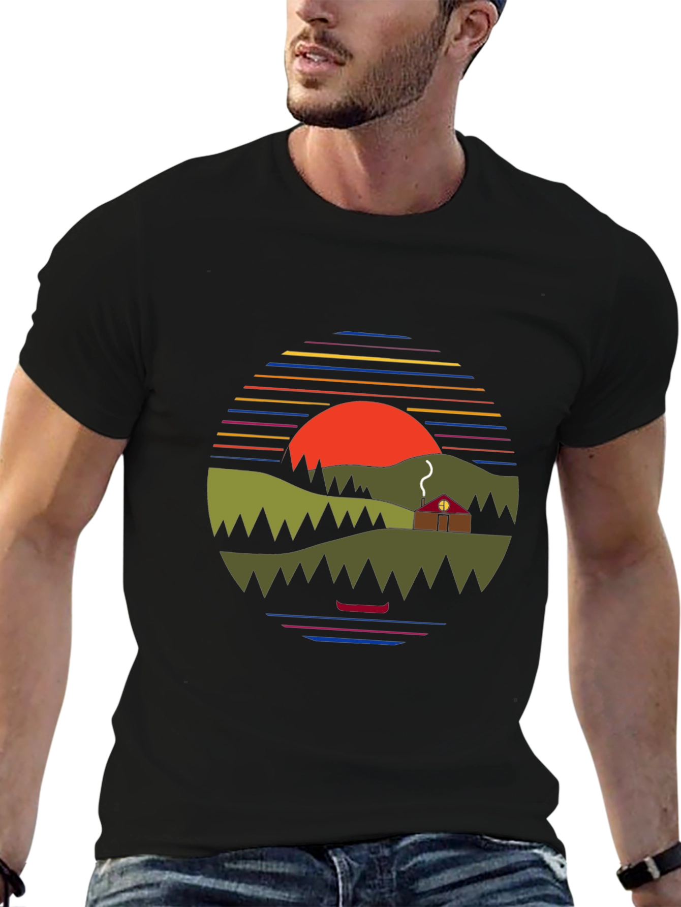 Nature Sunset Graphic Tee