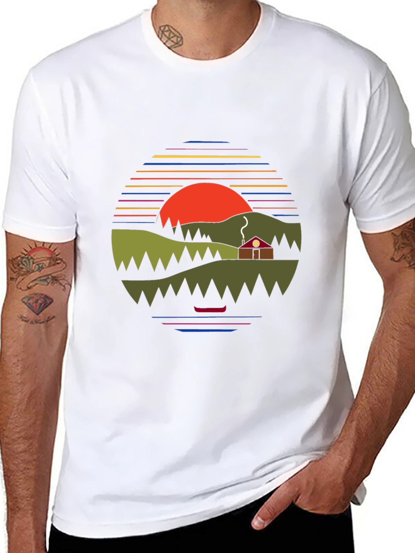 Nature Sunset Graphic Tee