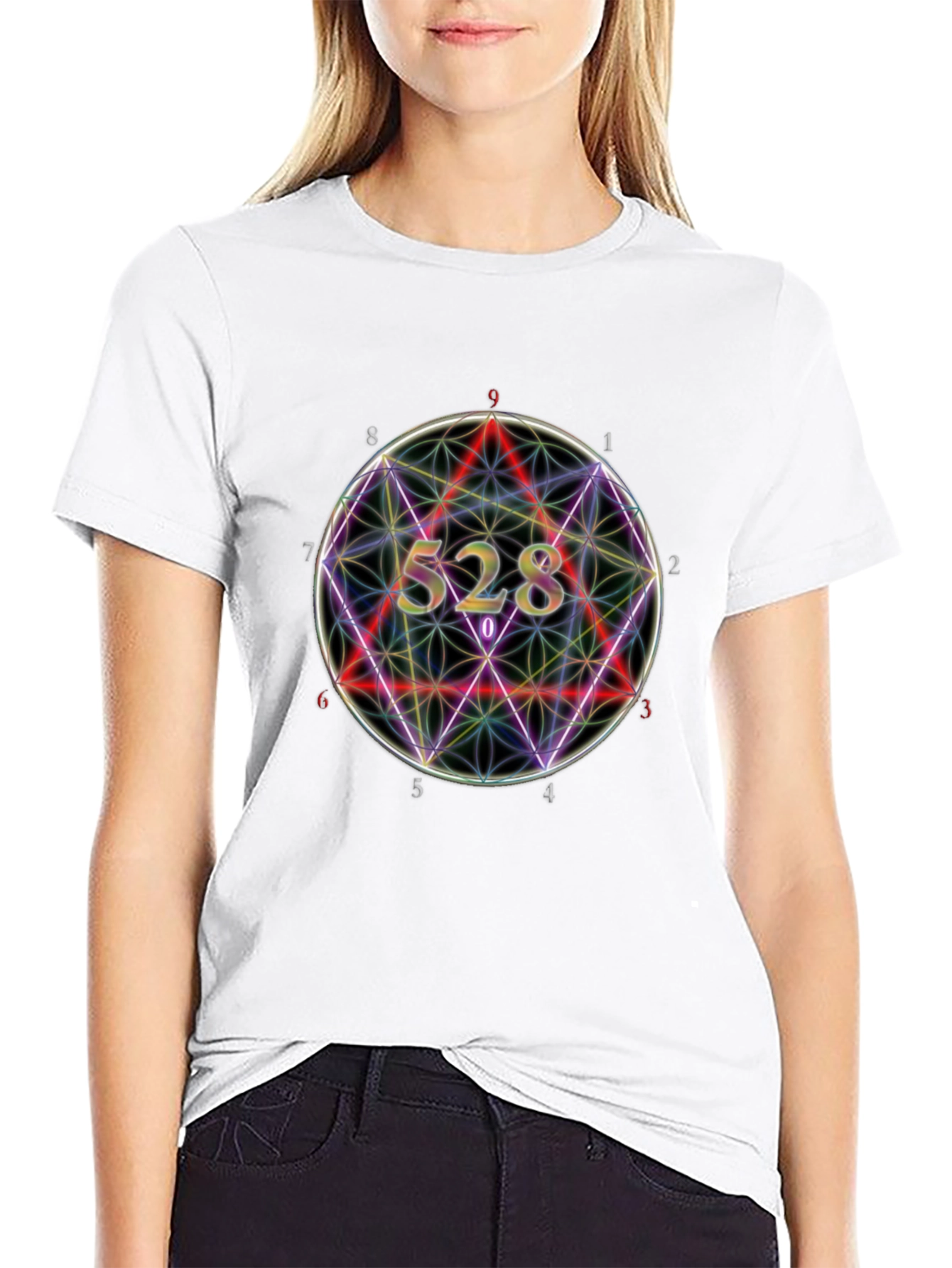 Geometric 528 Graphic Tee - Mens Black T-Shirt