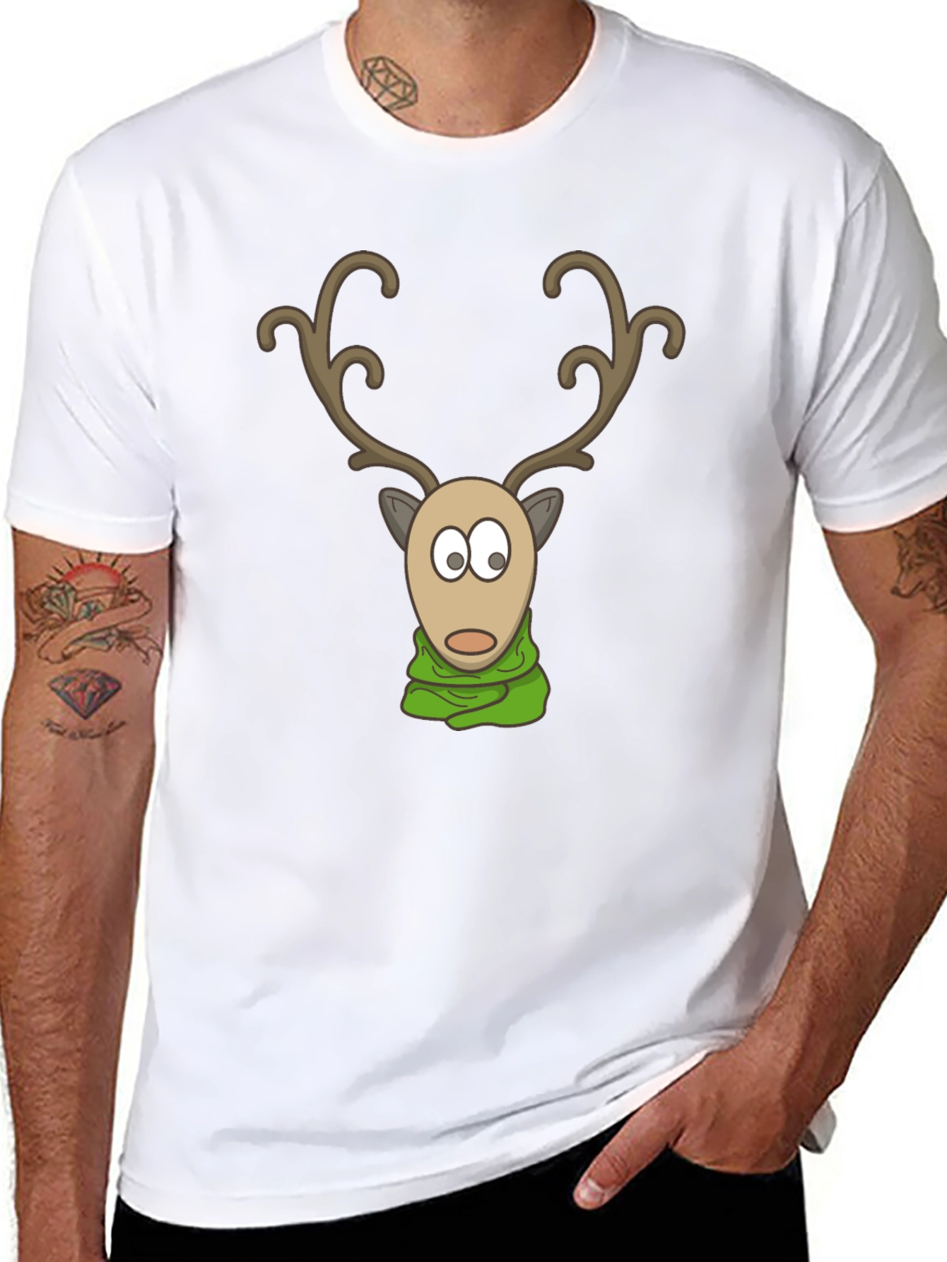 Reindeer Scarf Graphic Tee