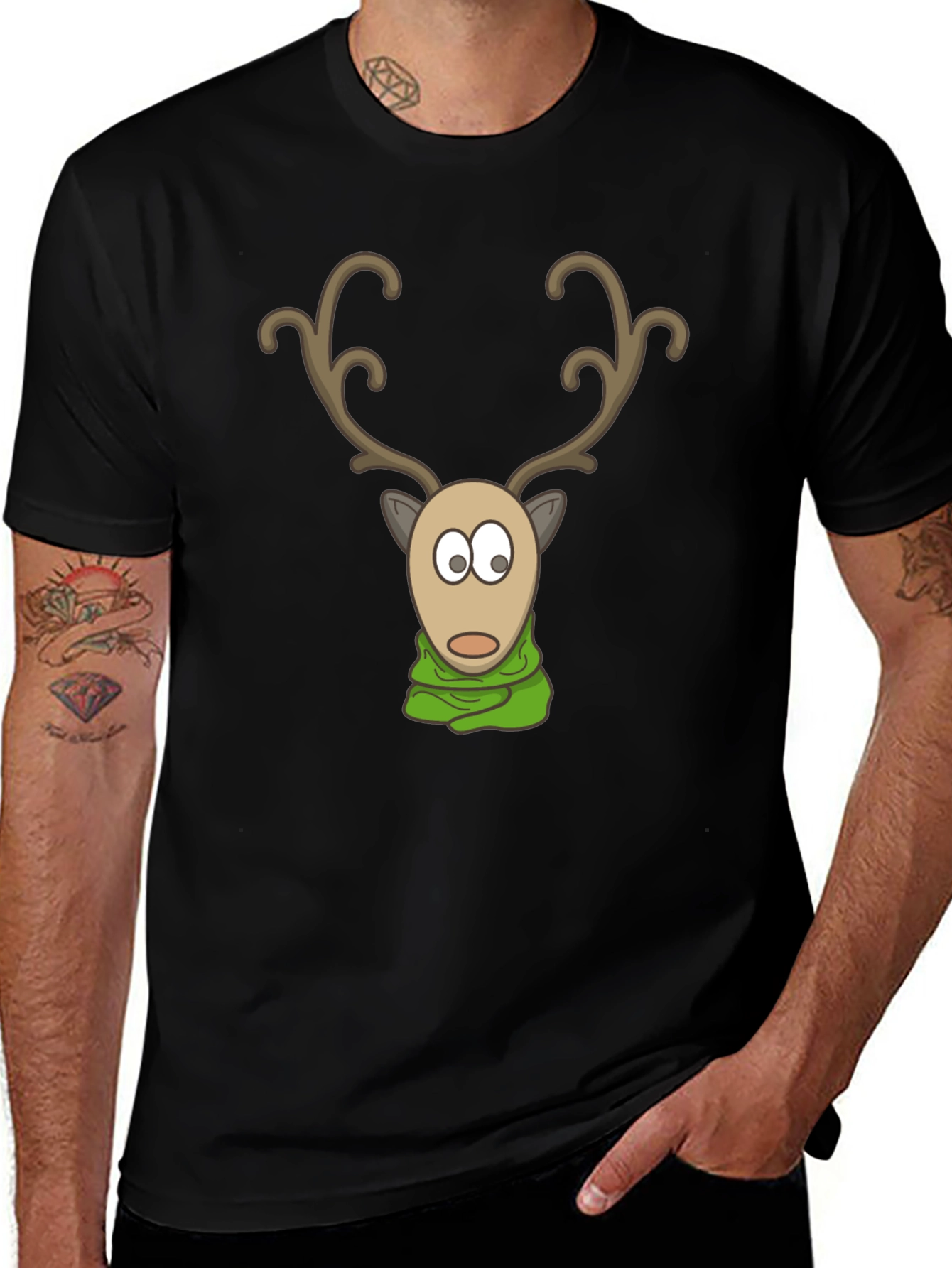Reindeer Scarf Graphic Tee