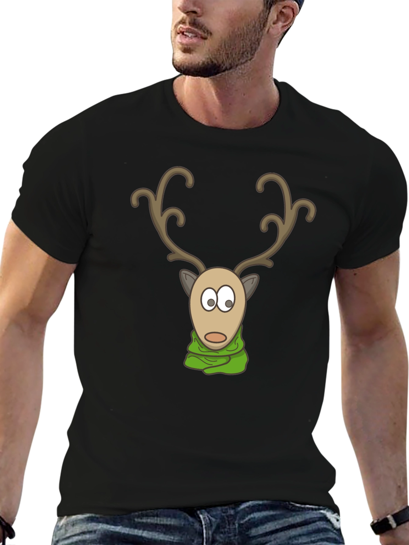 Reindeer Scarf Graphic Tee