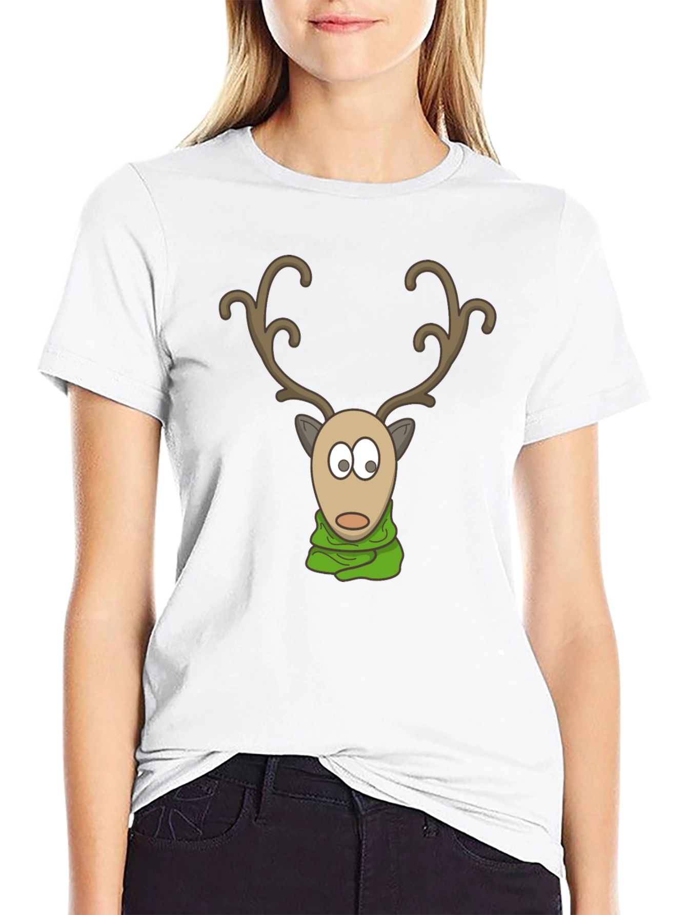 Reindeer Scarf Graphic Tee