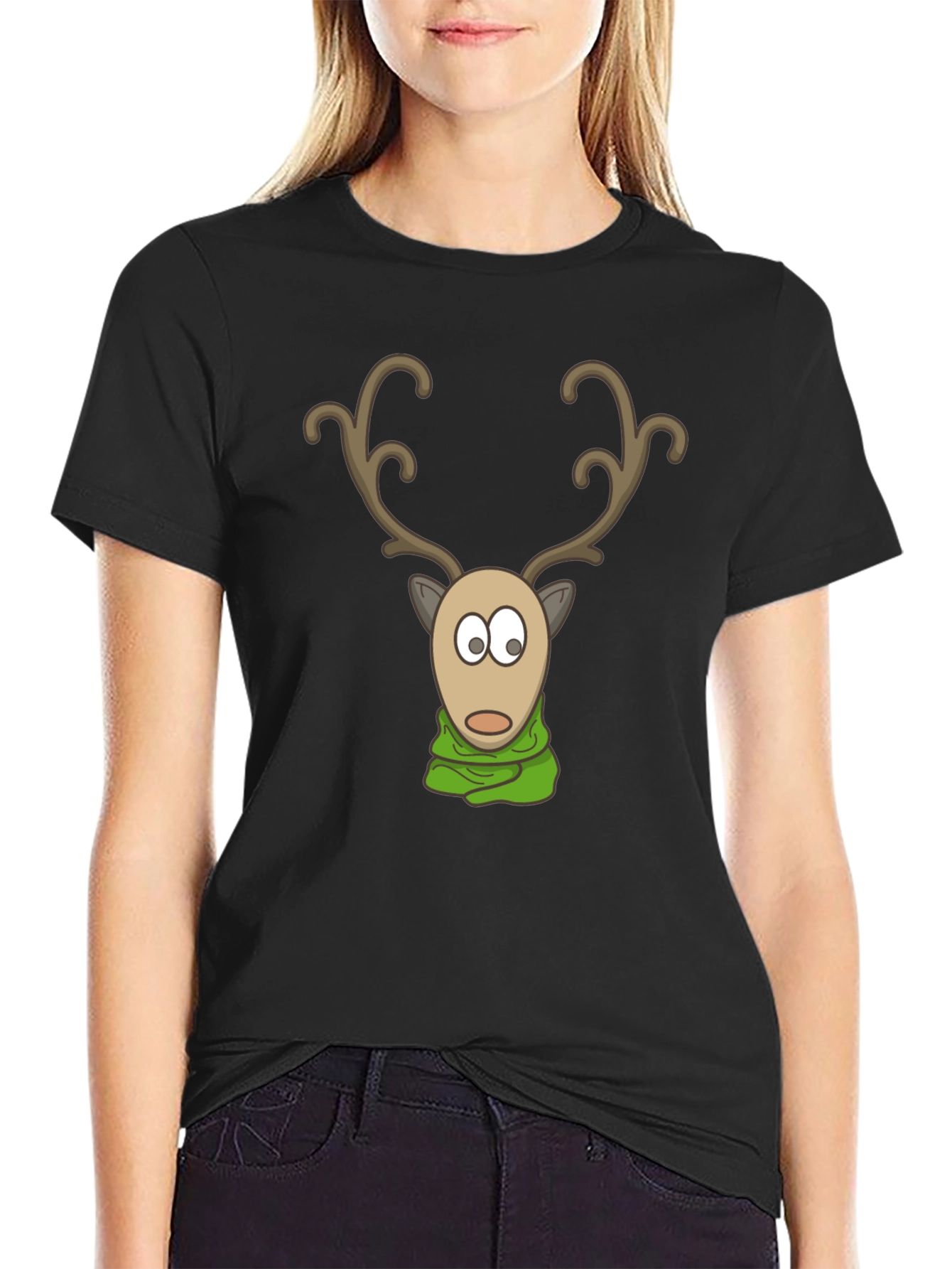 Reindeer Scarf Graphic Tee