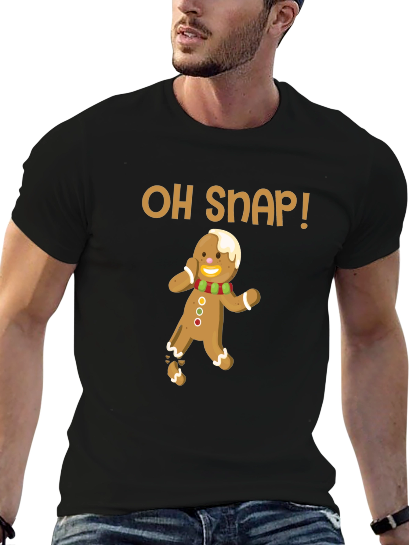 Oh Snap! Funny Gingerbread Man Christmas T-Shirt