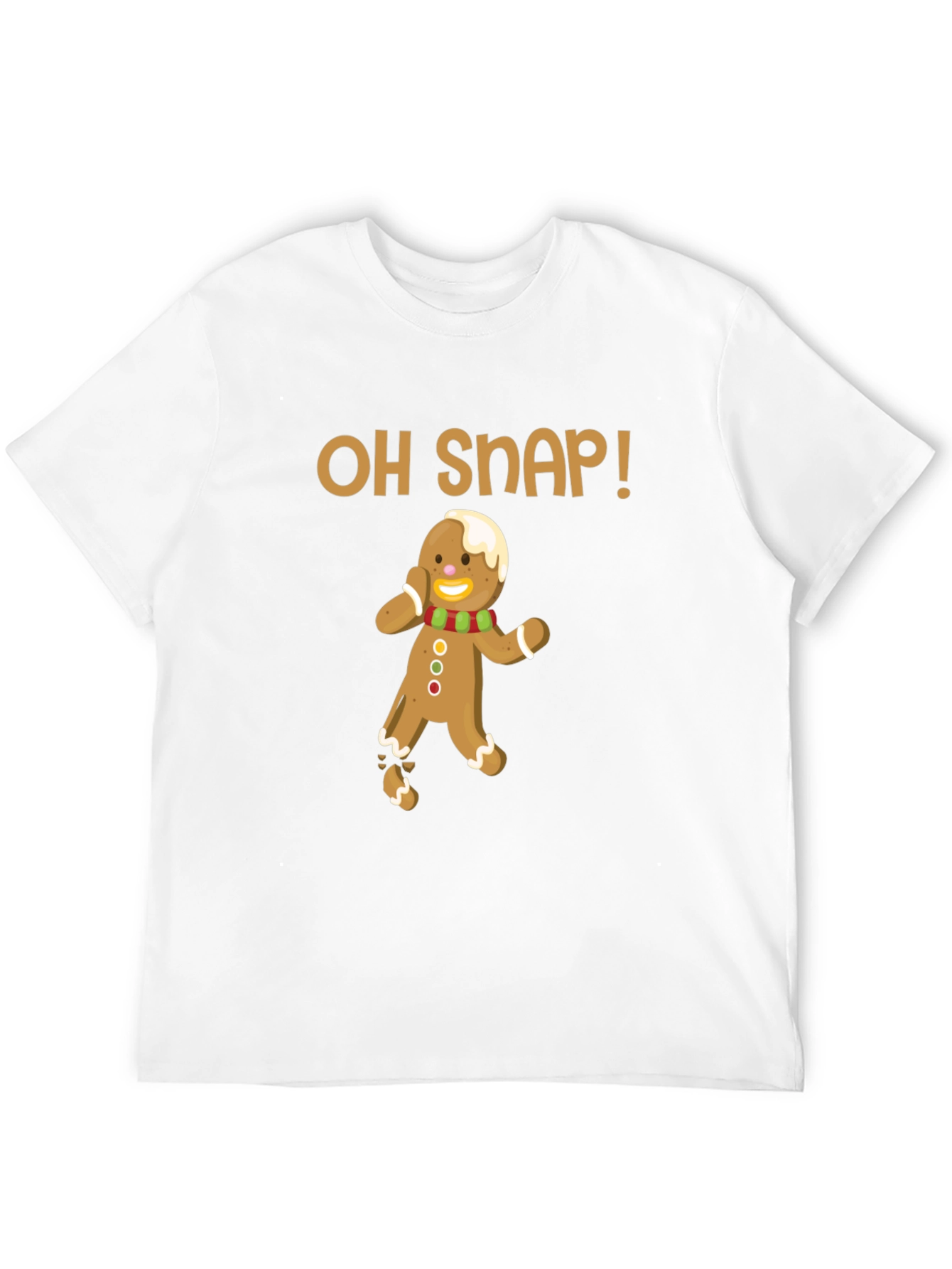Oh Snap! Funny Gingerbread Man Christmas T-Shirt