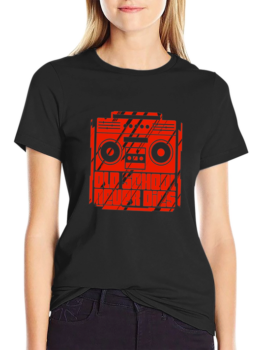Old School Never Dies Boombox Graphic Tee