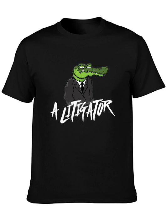 A Litigator Alligator T-Shirt - Funny Lawyer Tee
