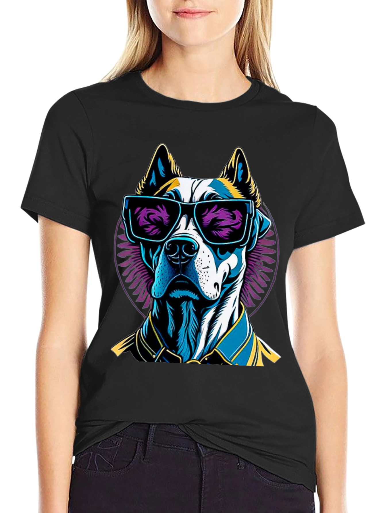 Cool Dog Graphic Tee - Stylish Canine Design