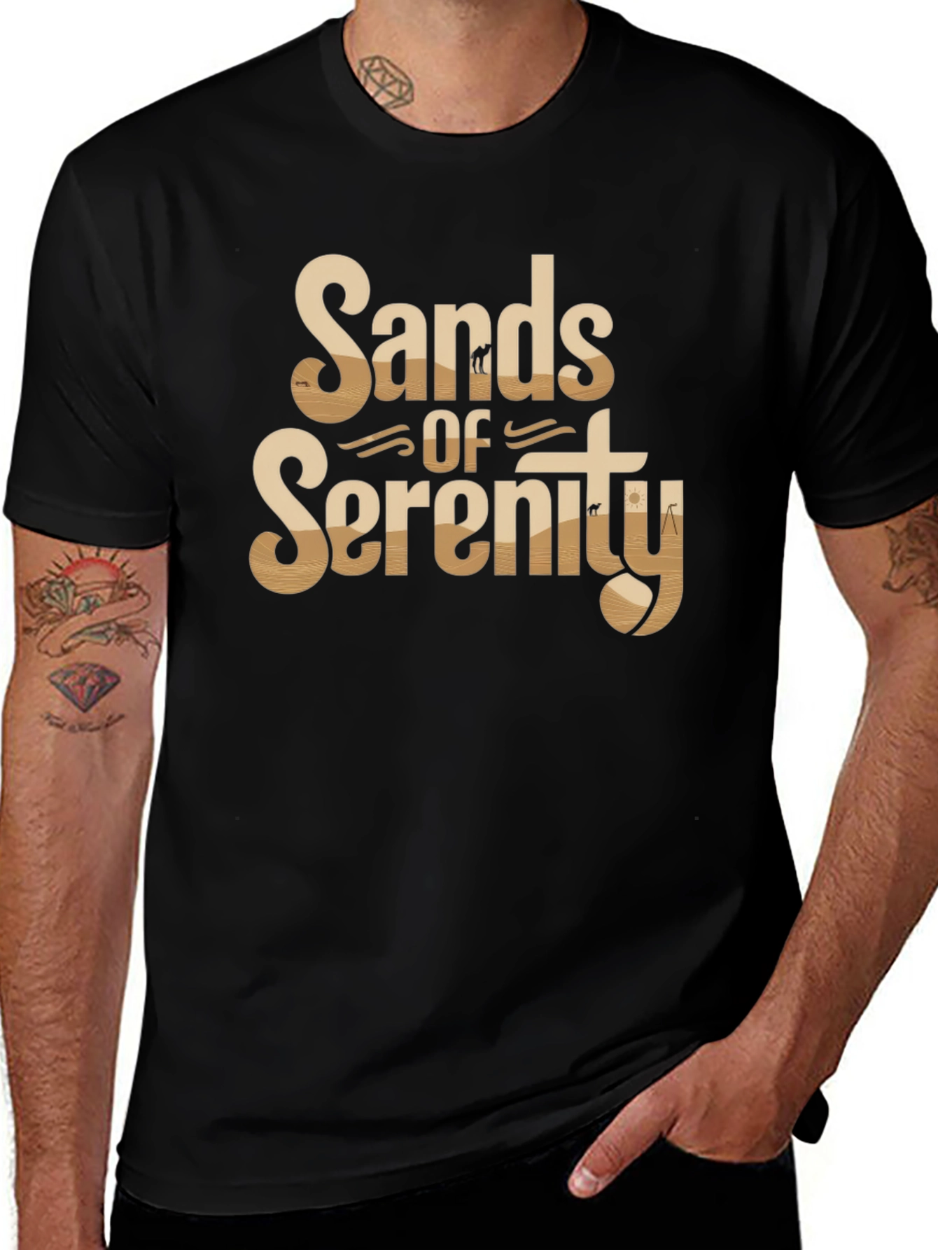Sands of Serenity Desert Graphic Tee