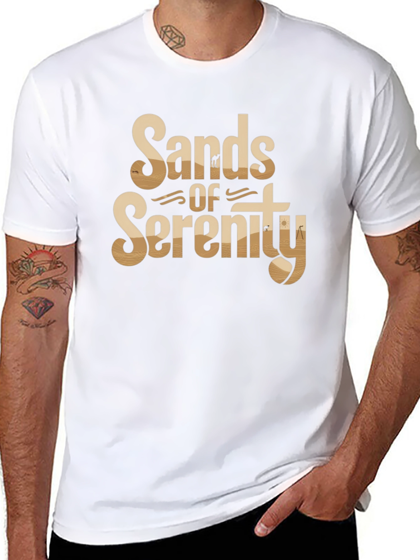 Sands of Serenity Desert Graphic Tee