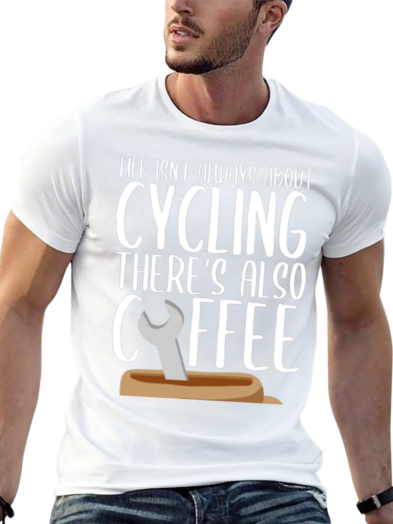 Cycling & Coffee Graphic Tee - Life Balance