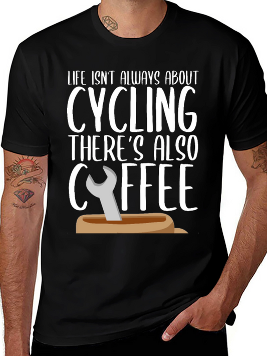 Cycling & Coffee Graphic Tee - Life Balance