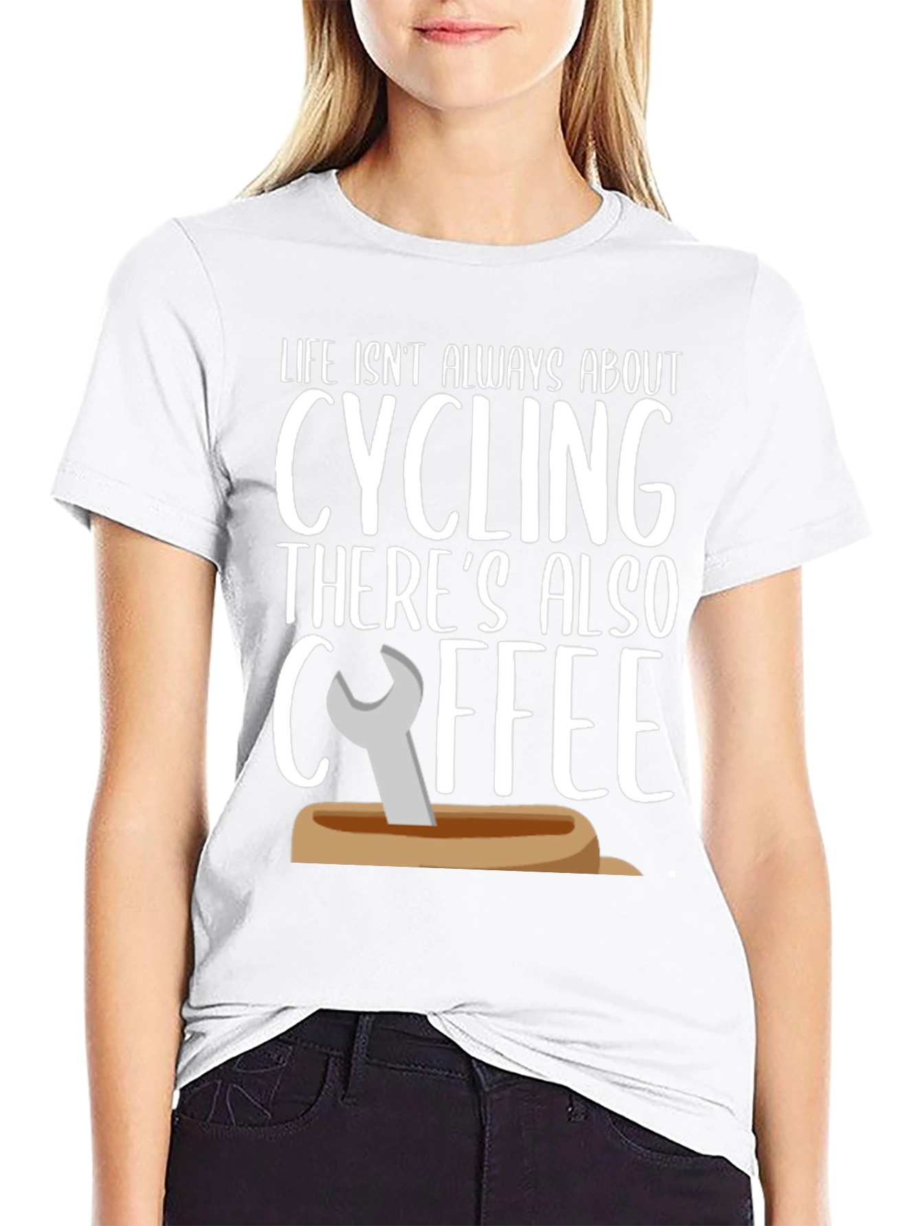 Cycling & Coffee Graphic Tee - Life Balance
