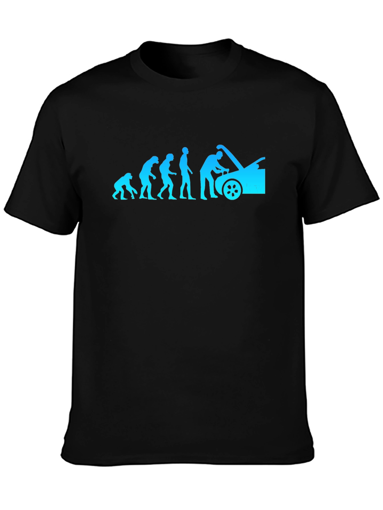 Evolution of Mechanic T-Shirt - Black