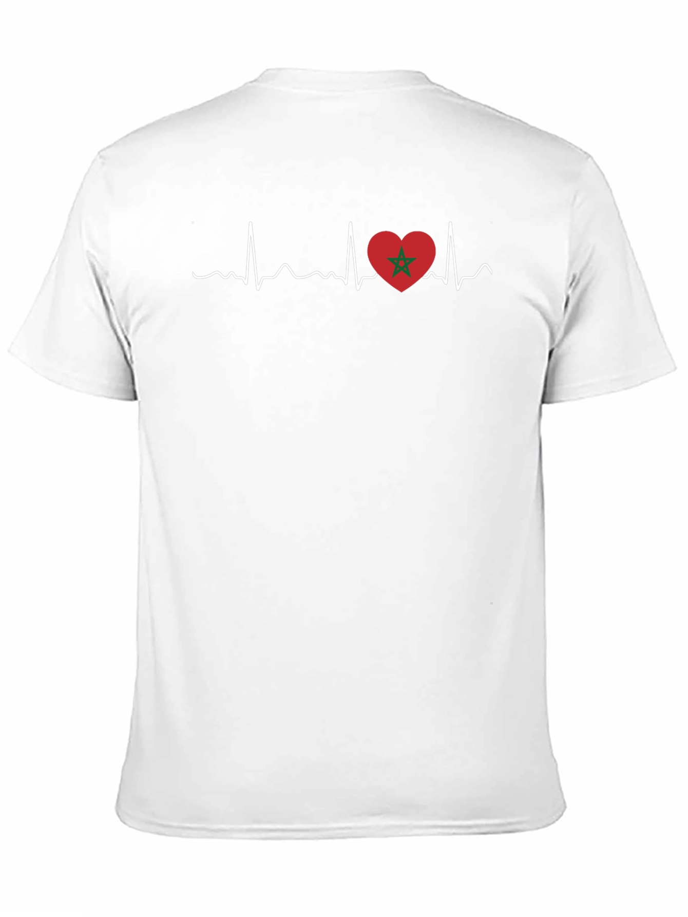 Morocco Heartbeat T-Shirt - Black