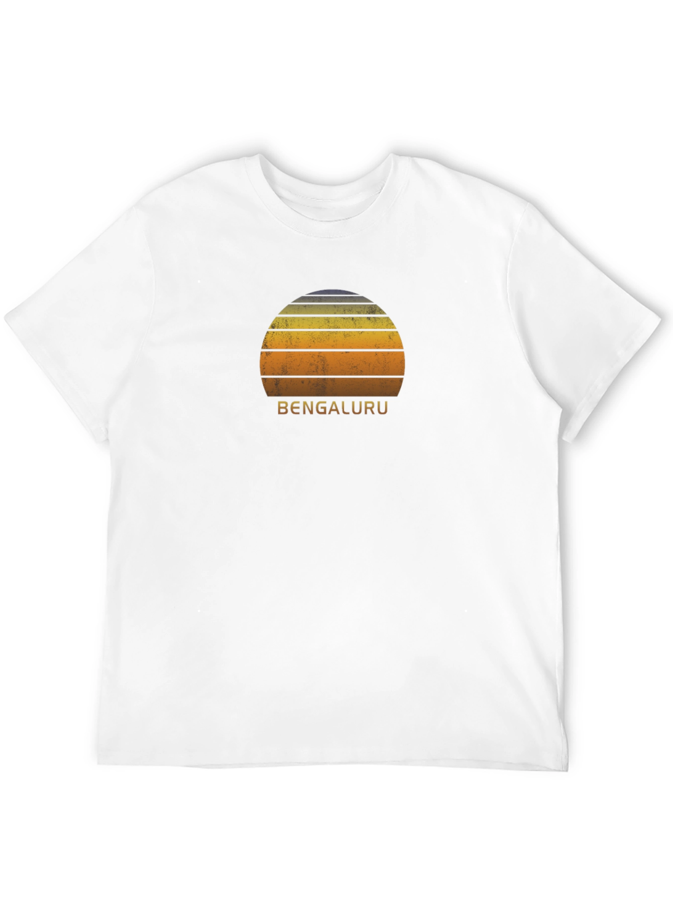 Bengaluru Sunset Graphic Tee - Retro Style